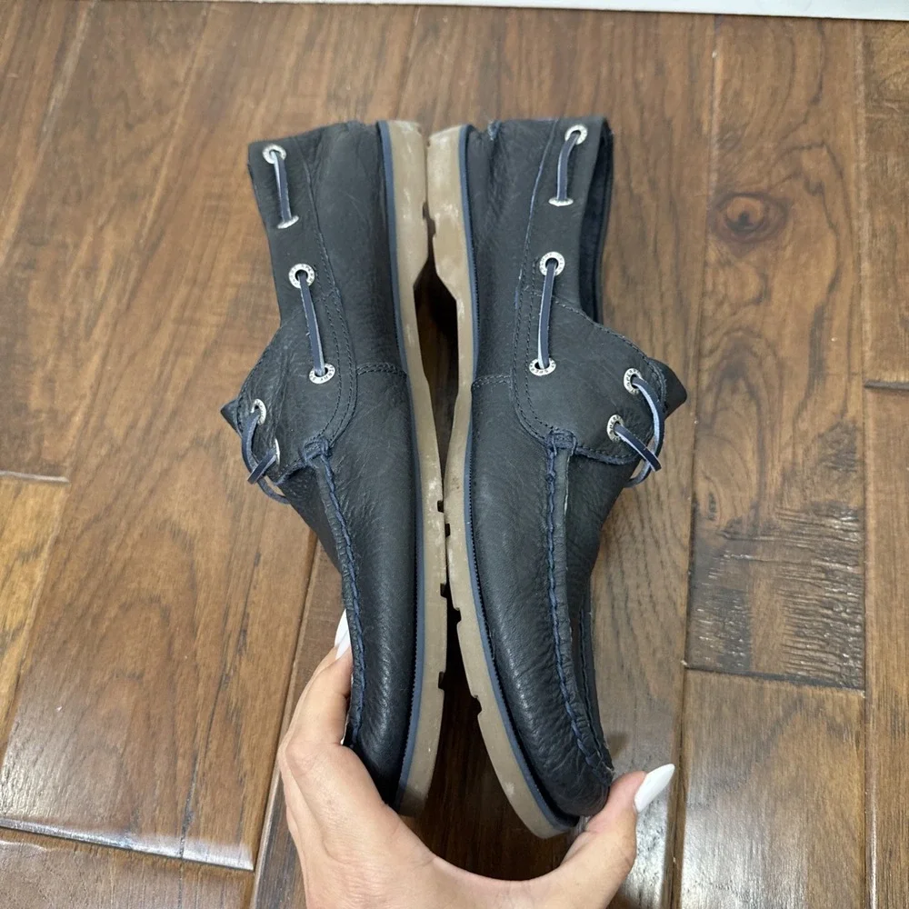Sperry Top-Sider Original Leather Boat Shoes Preppy Nautical Coastal Men's 12